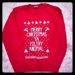 Only worn once Christmas sweatshirt